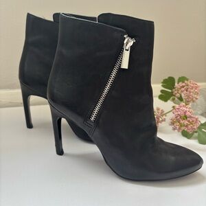 Vince Camuto Sleek Black Heeled Booties